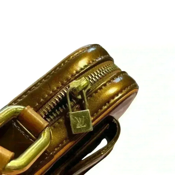 Louis Vuitton Authentic Vernis Christie PM Bronze Patent Leather Crossbody Bag - Picture 8 of 15
